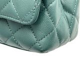シャネル CHANEL ココハンドルXXS AS2215 グリーン ゴールド金具 キャビアスキン レディース ショルダーバッグ