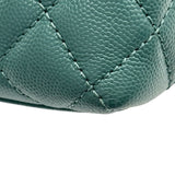 シャネル CHANEL ココハンドルXXS AS2215 グリーン ゴールド金具 キャビアスキン レディース ショルダーバッグ