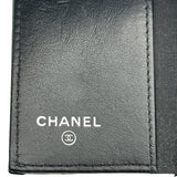 シャネル CHANEL ココマーク カードケース 30番台 ブラック シルバー金具 キャビアスキン ユニセックス カードケース