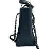 シャネル CHANEL ショッピングバッグ スモール A98664 24番台 ネイビー シルバー金具 キャビアスキン レディース ショルダーバッグ