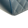 シャネル CHANEL ショッピングバッグ スモール A98664 24番台 ネイビー シルバー金具 キャビアスキン レディース ショルダーバッグ