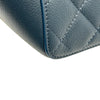 シャネル CHANEL ショッピングバッグ スモール A98664 24番台 ネイビー シルバー金具 キャビアスキン レディース ショルダーバッグ