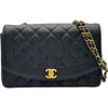 シャネル CHANEL ダイアナ25 A01165 3番台 ブラック ゴールド金具 キャビアスキン レディース ショルダーバッグ