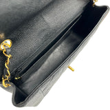 シャネル CHANEL ダイアナ25 A01165 3番台 ブラック ゴールド金具 キャビアスキン レディース ショルダーバッグ
