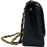 シャネル CHANEL ダイアナ25 A01165 3番台 ブラック ゴールド金具 キャビアスキン レディース ショルダーバッグ