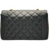 シャネル CHANEL ダイアナ25 A01165 3番台 ブラック ゴールド金具 キャビアスキン レディース ショルダーバッグ