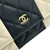 シャネル CHANEL チェーンウォレット AP0250 ホワイト/ブラック/ゴールド金具 ラムスキン レディース ウォレットチェーン