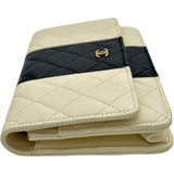 シャネル CHANEL チェーンウォレット AP0250 ホワイト/ブラック/ゴールド金具 ラムスキン レディース ウォレットチェーン