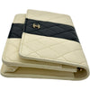 シャネル CHANEL チェーンウォレット AP0250 ホワイト/ブラック/ゴールド金具 ラムスキン レディース ウォレットチェーン