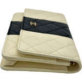 シャネル CHANEL チェーンウォレット AP0250 ホワイト/ブラック/ゴールド金具 ラムスキン レディース ウォレットチェーン