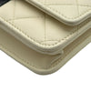 シャネル CHANEL チェーンウォレット AP0250 ホワイト/ブラック/ゴールド金具 ラムスキン レディース ウォレットチェーン