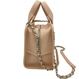 シャネル CHANEL ドーヴィルボーリング A92757 20番台 ピンク シルバー金具 キャビアスキン レディース ハンドバッグ