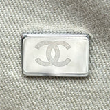 シャネル CHANEL ドーヴィル ボーリングバッグ A92749 グレージュ シルバー金具 キャンバス レディース ショルダーバッグ