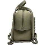 シャネル CHANEL ドーヴィル ボーリングバッグ A92749 グレージュ シルバー金具 キャンバス レディース ショルダーバッグ