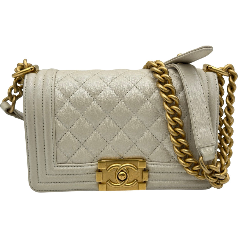 シャネル CHANEL ボーイシャネル20 A67085 ホワイト ゴールド金具