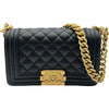 シャネル CHANEL ボーイシャネル20 A67085 ブラック ゴールド金具 キャビアスキン レディース ショルダーバッグ