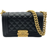 シャネル CHANEL ボーイシャネル20 A67085 ブラック ゴールド金具 キャビアスキン レディース ショルダーバッグ