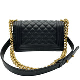 シャネル CHANEL ボーイシャネル20 A67085 ブラック ゴールド金具 キャビアスキン レディース ショルダーバッグ