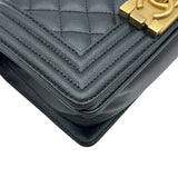 シャネル CHANEL ボーイシャネル20 A67085 ブラック ゴールド金具 キャビアスキン レディース ショルダーバッグ