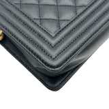 シャネル CHANEL ボーイシャネル20 A67085 ブラック ゴールド金具 キャビアスキン レディース ショルダーバッグ