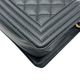 シャネル CHANEL ボーイシャネル20 A67085 ブラック ゴールド金具 キャビアスキン レディース ショルダーバッグ