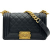 シャネル CHANEL ボーイシャネル20 A67085 24番台 ブラック ゴールド金具 キャビアスキン レディース ショルダーバッグ