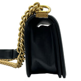 シャネル CHANEL ボーイシャネル20 A67085 24番台 ブラック ゴールド金具 キャビアスキン レディース ショルダーバッグ