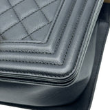 シャネル CHANEL ボーイシャネル20 A67085 24番台 ブラック ゴールド金具 キャビアスキン レディース ショルダーバッグ