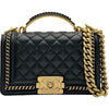 シャネル CHANEL ボーイシャネル20 A94805 ブラック ゴールド金具 マトラッセ/ラムスキン レディース ショルダーバッグ