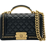 シャネル CHANEL ボーイシャネル20 A94805 ブラック ゴールド金具 マトラッセ/ラムスキン レディース ショルダーバッグ