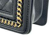 シャネル CHANEL ボーイシャネル20 A94805 ブラック ゴールド金具 マトラッセ/ラムスキン レディース ショルダーバッグ