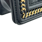 シャネル CHANEL ボーイシャネル20 A94805 ブラック ゴールド金具 マトラッセ/ラムスキン レディース ショルダーバッグ