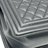 シャネル CHANEL ボーイ シャネル25 A67086 27番台 ブラック キャビアスキン レディース ショルダーバッグ