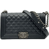 シャネル CHANEL ボーイ シャネル25 A67086 27番台 ブラック キャビアスキン レディース ショルダーバッグ