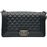 シャネル CHANEL ボーイ シャネル25 A67086 27番台 ブラック キャビアスキン レディース ショルダーバッグ