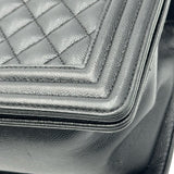 シャネル CHANEL ボーイ シャネル25 A67086 27番台 ブラック キャビアスキン レディース ショルダーバッグ