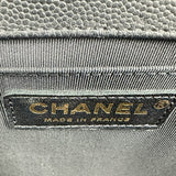 シャネル CHANEL ボーイシャネル25 A67086 24番台 ブラック ゴールド金具 キャビアスキン レディース ショルダーバッグ