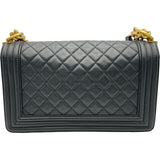 シャネル CHANEL ボーイシャネル25 A67086 24番台 ブラック ゴールド金具 キャビアスキン レディース ショルダーバッグ