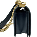 シャネル CHANEL ボーイシャネル25 A67086 24番台 ブラック ゴールド金具 キャビアスキン レディース ショルダーバッグ