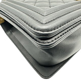 シャネル CHANEL ボーイシャネル25 A67086 24番台 ブラック ゴールド金具 キャビアスキン レディース ショルダーバッグ