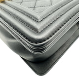 シャネル CHANEL ボーイシャネル25 A67086 24番台 ブラック ゴールド金具 キャビアスキン レディース ショルダーバッグ