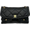 シャネル CHANEL マキシフラップショルダーバッグ AS5740 ブラック/ゴールド金具 ラムスキン レディース ショルダーバッグ