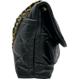 シャネル CHANEL マキシフラップショルダーバッグ AS5740 ブラック/ゴールド金具 ラムスキン レディース ショルダーバッグ
