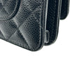 シャネル CHANEL マトラッセチェーンウォレット A33814 22番台 ブラック シルバー金具 キャビアスキン レディース ショルダーバッグ