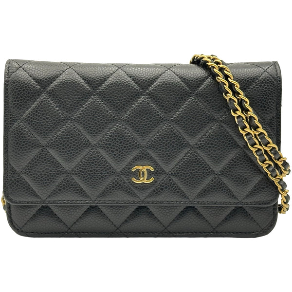 CHANEL 財布 マトラッセ シャネル CHANEL マトラッセチェーンウォレット AP2050 ブラック