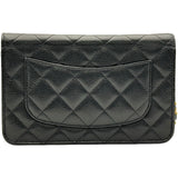 シャネル CHANEL マトラッセチェーンウォレット AP2050 ブラック ゴールド金具 キャビアスキン レディース ショルダーバッグ