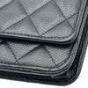 シャネル CHANEL マトラッセチェーンウォレット AP2050 ブラック ゴールド金具 キャビアスキン レディース ショルダーバッグ