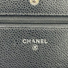 シャネル CHANEL マトラッセチェーンウォレット A33814 19番台 ブラック シルバー金具 キャビアスキン レディース ショルダーバッグ