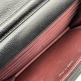 シャネル CHANEL マトラッセチェーンウォレット A33814 19番台 ブラック シルバー金具 キャビアスキン レディース ショルダーバッグ