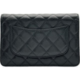 シャネル CHANEL マトラッセ チェーンウォレット A33814 26番台 ブラック ゴールド金具 キャビアスキン レディース ショルダーバッグ